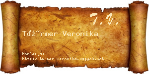 Türmer Veronika névjegykártya