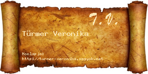 Türmer Veronika névjegykártya